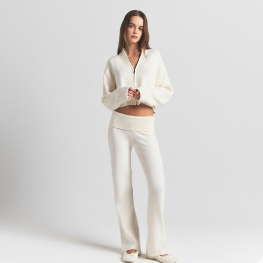 Knit Fold Over Pants